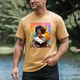Educated Afro Girl Reading Book Lover History Month Men's Comfort Colors T-Shirt Mustard Educated Afro Girl Reading Book Lover History Month Men's Comfort Colors T-Shirt Mustard