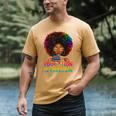 Education Is Freedom Teacher Books History Month Men's Comfort Colors T-Shirt Mustard