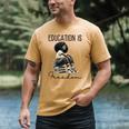 Education Is Freedom Teacher Women Books Black History Men's Comfort Colors T-Shirt Mustard Education Is Freedom Teacher Women Books Black History Men's Comfort Colors T-Shirt Mustard
