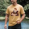 Elizabeth I Reading A Book Men's Comfort Colors T-Shirt Mustard Elizabeth I Reading A Book Men's Comfort Colors T-Shirt Mustard