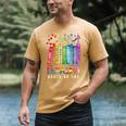 Equality Hurts No One Floral Books LGBTQ Pride Human Rights Men's Comfort Colors T-Shirt Mustard