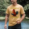 F-CAW-F I'm Reading Chicken Book Lover Introvert Meme Men's Comfort Colors T-Shirt Mustard