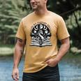 In My Fantasy Era Books Dragon & Moon Bookish Bookworm Men's Comfort Colors T-Shirt Mustard