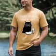 First Of All I’m A Delight Cute Cat Books Coffee Humor Men's Comfort Colors T-Shirt Mustard