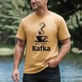 But First Kafka Coffee For Literature & Book Lovers Men's Comfort Colors T-Shirt Mustard