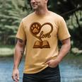 Girl Who Loves Dogs & Books Heart Dog Lover Reader Reeding Men's Comfort Colors T-Shirt Mustard Girl Who Loves Dogs & Books Heart Dog Lover Reader Reeding Men's Comfort Colors T-Shirt Mustard