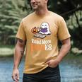 Halloween Teacher Women Cute Reading Ghost Read More Books Men's Comfort Colors T-Shirt Mustard