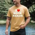 I Heart Book Nerds Book Readers Cute Men's Comfort Colors T-Shirt Mustard I Heart Book Nerds Book Readers Cute Men's Comfort Colors T-Shirt Mustard