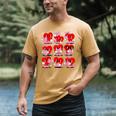 Heart Reading Books Valentine Teacher Boys Girls Book Lover Men's Comfort Colors T-Shirt Mustard