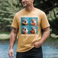Hedgehog Love Reading And Hedgehogs Child Book Lover Men's Comfort Colors T-Shirt Mustard