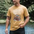I'm Booked For The Winter Book Lover Men's Comfort Colors T-Shirt Mustard I'm Booked For The Winter Book Lover Men's Comfort Colors T-Shirt Mustard