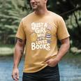 Just a Girl Who Loves Books Bookish Readers Book Lover Girls Men's Comfort Colors T-Shirt Mustard Just a Girl Who Loves Books Bookish Readers Book Lover Girls Men's Comfort Colors T-Shirt Mustard