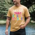 Just a Girl Who Loves Books Reader Girls Bookish Women Men's Comfort Colors T-Shirt Mustard