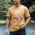 Just a Girl Who Loves Dogs Books Coffee T-Shirt Men's Comfort Colors T-Shirt Mustard