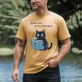 Just One More Chapter Bookworm Cat Book Lover Men's Comfort Colors T-Shirt Mustard Just One More Chapter Bookworm Cat Book Lover Men's Comfort Colors T-Shirt Mustard
