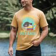I Just Want To Read Books And Pet Cats Cat Book Lovers Men's Comfort Colors T-Shirt Mustard
