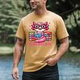 Kawaii Axolotl Readsolotl Book Lover Reading Bookworm Girls Men's Comfort Colors T-Shirt Mustard