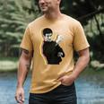 Kids Bruce Lee Photo From Fighting Method Book Kids Men's Comfort Colors T-Shirt Mustard