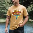 Kids Ka-Blam 7 Year Old Boys 7th Birthday Comic Book Super Hero Men's Comfort Colors T-Shirt Mustard Kids Ka-Blam 7 Year Old Boys 7th Birthday Comic Book Super Hero Men's Comfort Colors T-Shirt Mustard