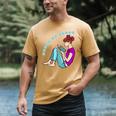 Leave Me Alone I'm Reading a Book For Bookworms Premium Tri-Blend Men's Comfort Colors T-Shirt Mustard