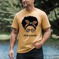 Librarian Teacher Messy Bun Life Book Library Back To School Men's Comfort Colors T-Shirt Mustard