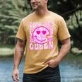 Library Book Fair Queen Vibe Groovy Tie Dye School Reading Men's Comfort Colors T-Shirt Mustard