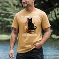 Life Is Better With Cats And Books Cute Cat Lover For Men Women Kids Men's Comfort Colors T-Shirt Mustard Life Is Better With Cats And Books Cute Cat Lover For Men Women Kids Men's Comfort Colors T-Shirt Mustard