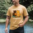 Life Is Better With Cats And Books Cute Cat Lover Men's Comfort Colors T-Shirt Mustard Life Is Better With Cats And Books Cute Cat Lover Men's Comfort Colors T-Shirt Mustard