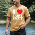 I Love Fairy Smut Book Lover Saying Men's Comfort Colors T-Shirt Mustard I Love Fairy Smut Book Lover Saying Men's Comfort Colors T-Shirt Mustard