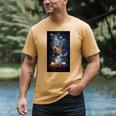 Magical Book Floral Coffee Books Nature Fantasy Men's Comfort Colors T-Shirt Mustard