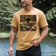Melanin Afro Women Educated Reading Book History Girls Men's Comfort Colors T-Shirt Mustard