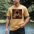 Melanin Afro Women Educated Reading Book History Men's Comfort Colors T-Shirt Mustard