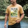 Moby Dick Book Cover Illustration Men's Comfort Colors T-Shirt Mustard Moby Dick Book Cover Illustration Men's Comfort Colors T-Shirt Mustard