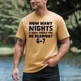 How Many Nights A Week Should You Be Reading 6-7 Book Lover Premium Tri-Blend Men's Comfort Colors T-Shirt Mustard