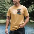 The Original Handheld Device Book Fair Book Lover Men's Comfort Colors T-Shirt Mustard The Original Handheld Device Book Fair Book Lover Men's Comfort Colors T-Shirt Mustard