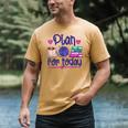 Plan For Today Coffee Yarn Books Sewing Knitter Knitting Men's Comfort Colors T-Shirt Mustard Plan For Today Coffee Yarn Books Sewing Knitter Knitting Men's Comfort Colors T-Shirt Mustard