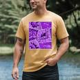 Purple Comic Book Purple Color Graphic Men's Comfort Colors T-Shirt Mustard Purple Comic Book Purple Color Graphic Men's Comfort Colors T-Shirt Mustard