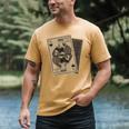 Queen Of Books Playing Card Aesthetic For Book Lovers Premium Tri-Blend Men's Comfort Colors T-Shirt Mustard Queen Of Books Playing Card Aesthetic For Book Lovers Premium Tri-Blend Men's Comfort Colors T-Shirt Mustard