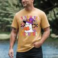 Read More Books Ghost Reading Book Teacher Halloween Men's Comfort Colors T-Shirt Mustard