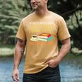 That What i Do i Read Books And i Know Things Coffee Reading Men's Comfort Colors T-Shirt Mustard