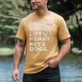 Read Books Lift Heavy Pet Dogs Men's Comfort Colors T-Shirt Mustard