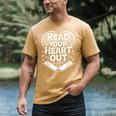 Read Your Heart Out Teacher Women Reader Bookish Book Lover Men's Comfort Colors T-Shirt Mustard