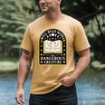 A Well Read Woman Is A Dangerous Creature For Book Lovers Men's Comfort Colors T-Shirt Mustard