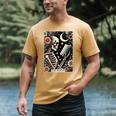 The Reader Tarot Card Skeleton Reading Book Bookworm Bookish Men's Comfort Colors T-Shirt Mustard The Reader Tarot Card Skeleton Reading Book Bookworm Bookish Men's Comfort Colors T-Shirt Mustard