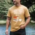 Reading 6-7 Six Seven Meme English Teacher Book Lover Men's Comfort Colors T-Shirt Mustard