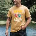 Reading Book Lover School Librarian Bruh It's Library Day Men's Comfort Colors T-Shirt Mustard