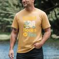 Reading Hobby Bookshelves Library Fueled By Books And Tea Men's Comfort Colors T-Shirt Mustard Reading Hobby Bookshelves Library Fueled By Books And Tea Men's Comfort Colors T-Shirt Mustard