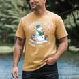 Reading Snowman So Many Books Christmas Books Readers Men's Comfort Colors T-Shirt Mustard Reading Snowman So Many Books Christmas Books Readers Men's Comfort Colors T-Shirt Mustard