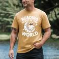 Reading Is Out Of This World Space Books Lover Men's Comfort Colors T-Shirt Mustard Reading Is Out Of This World Space Books Lover Men's Comfort Colors T-Shirt Mustard