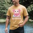 Readsalotl Axolotl Reading Cute Book Lover Bookworm Men's Comfort Colors T-Shirt Mustard